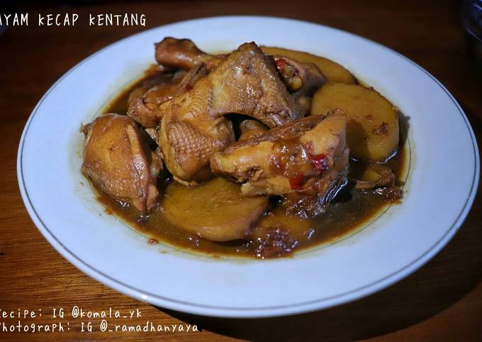 Cara Gampang Membuat Ayam Kecap Kentang, Lezat