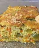 Budín de zapallito, zanahoria y choclo cremoso