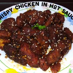 Crispy Chicken in hot sauce A picture of Crispy Chicken in hot sauce.