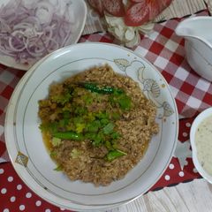 A picture of Chicken qeema.