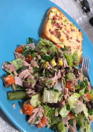 صورة لوصفة سلطة تونه 🐟🥗