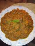 Hígados de pollo guisado con papitas