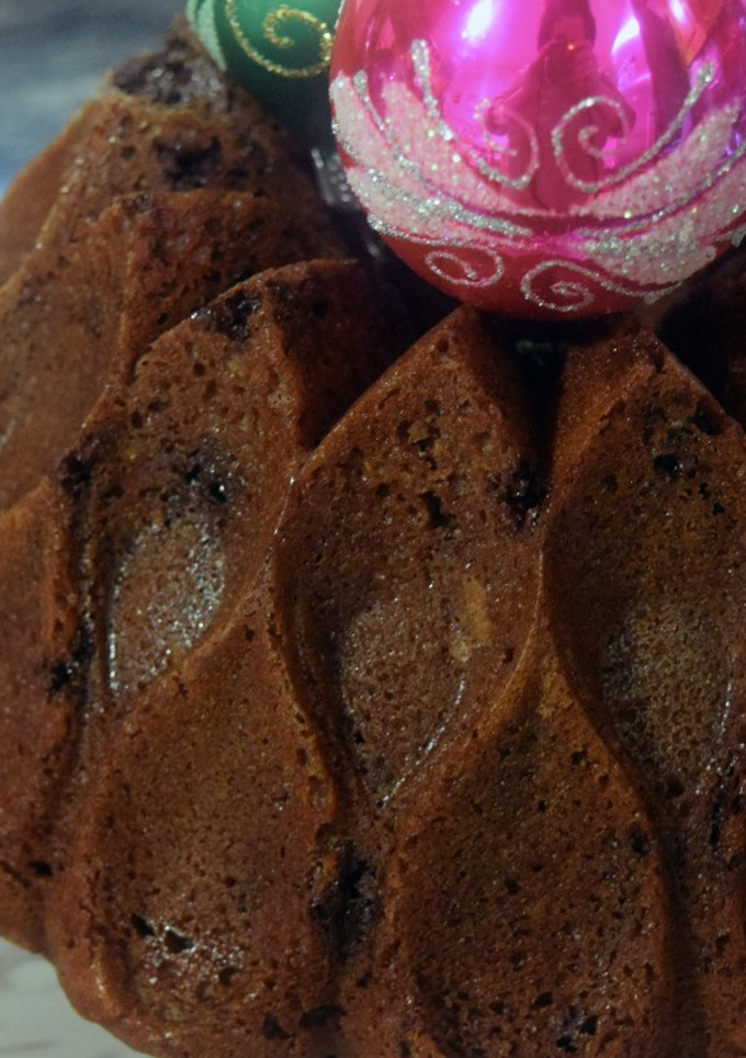 Una foto de Bundt Cake de turrón de chocolate Suchard