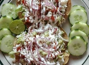 Una foto de Tostadas de frijol
