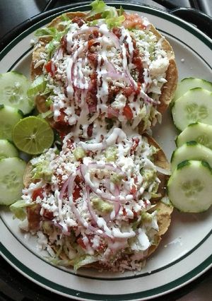 Una foto de Tostadas de frijol