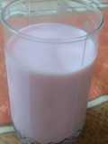 Rose syrup cold milk