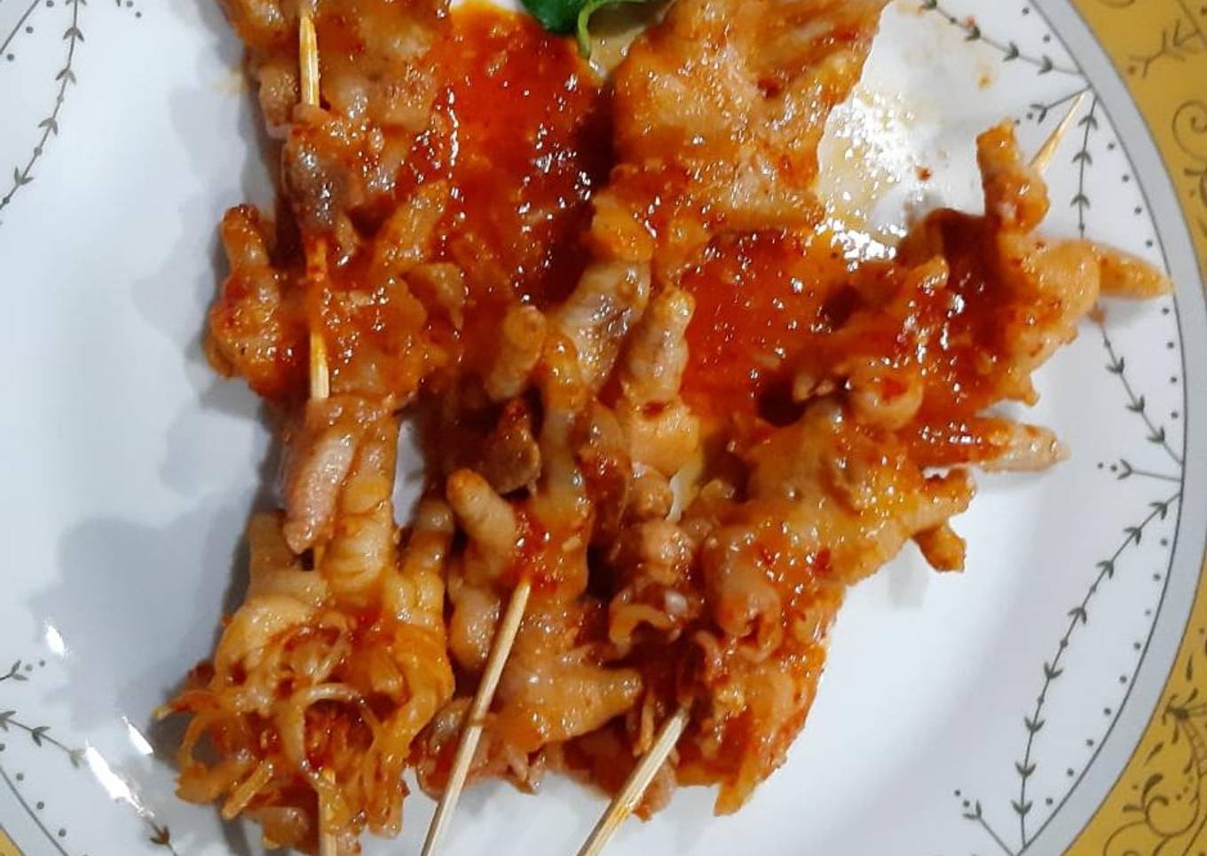 Ceker ayam pedes tanpa tulang
