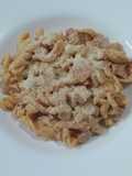 Pasta con jamón y peperoni