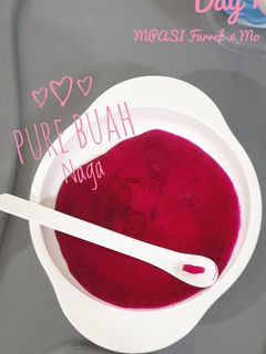 Foto resep Pure Buah Naga MPASI 6 Bulan
