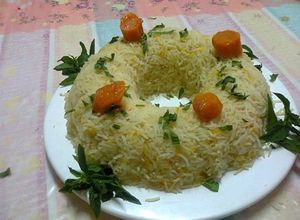صورة لوصفة طريقة عمل الارز بالجزر المبشور