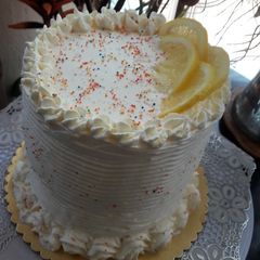 A picture of Lemon Cake#christmas baking contest.