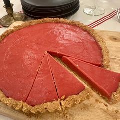 A picture of Cranberry Curd Tart.