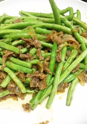 Foto resep Tumis Buncis Daging Cincang ala Resto Ta wan #5resepterbaruku