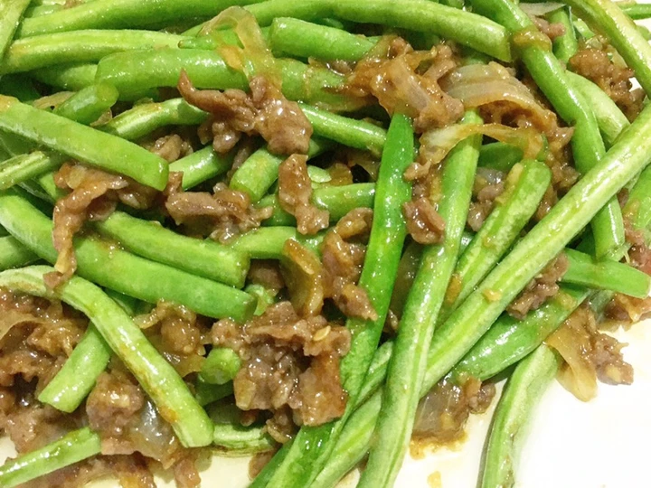 Cara Sederhana Membuat Resep  Tumis Buncis Daging Cincang ala Resto Ta wan #5resepterbaruku yang Sempurna, Bisa Manjain Lidah