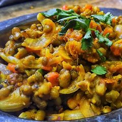 A picture of Simple moong stir fry breakfast.