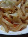 Yaki Udon with BBQ Sauce