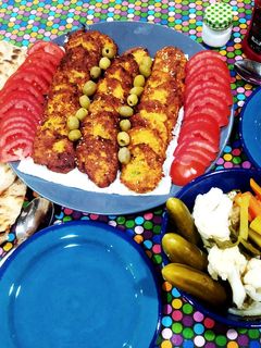 عکسی از دستور کتلت مرغ 🐔🥚🥔🧄