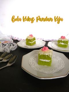 Foto resep Bolu Kukus Pandan Keju