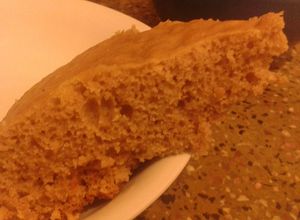 Una foto de Bizcochuelo capuchino para intolerantes al huevo