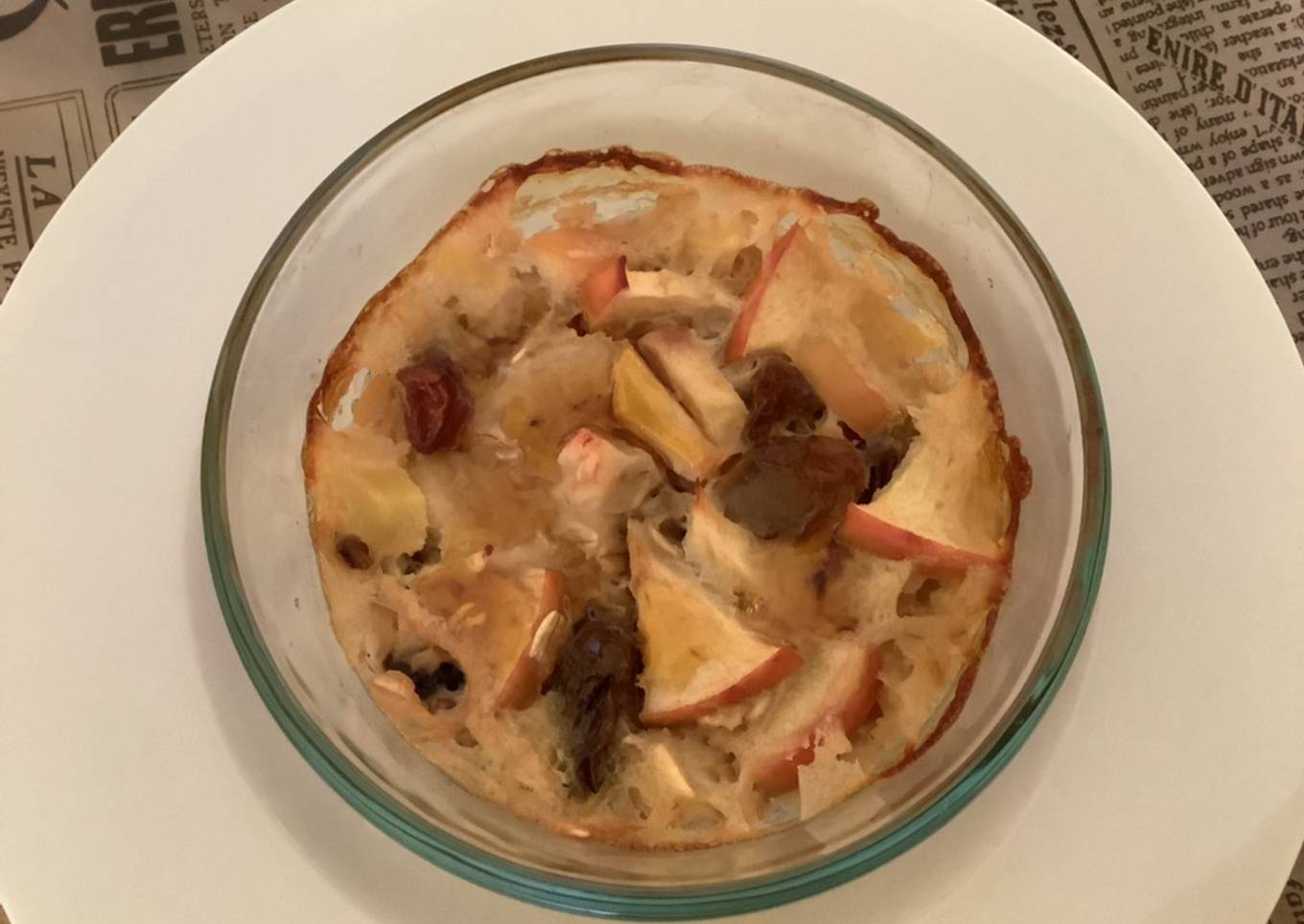 Baked oatmeal (apple and banana)