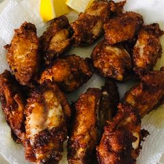 Piri piri fried chicken A picture of Piri piri fried chicken.