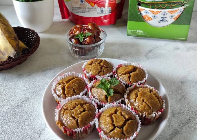 Muffin Oatmeal Pisang Kurma