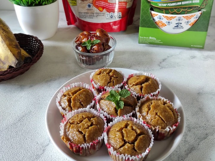 Langkah Gampang Menyiapkan Resep Muffin Oatmeal Pisang Kurma yang  Bikin Ketagihan Anti Ribet, Bisa Manjain Lidah