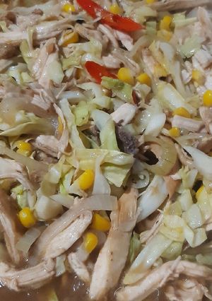 Foto resep Tumis ayam sayur black pepper sauce gk pke ribet ala emak ndut