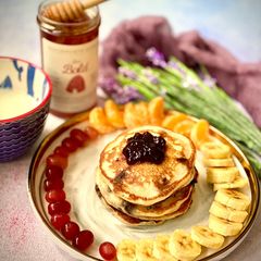 A picture of Buttermilk Pancake (Eggless).