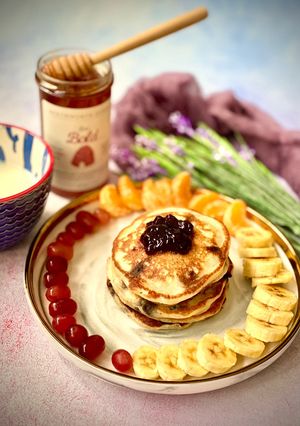 A picture of Buttermilk Pancake (Eggless).