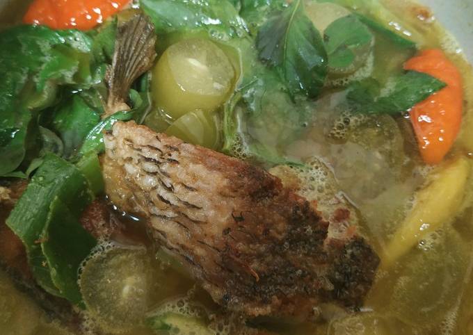 Resep Ikan mas sayur kuning Anti Gagal