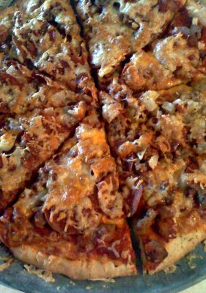A picture of pizza.