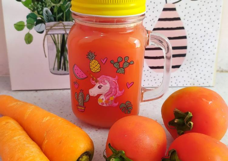Langkah Mudah untuk Membuat Jus Wortel Tomat Sugar Free🍅🥕 Anti Gagal