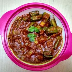 A picture of Masala Pointed Gourd.