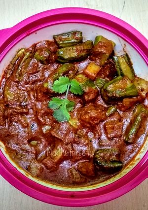 A picture of Masala Pointed Gourd.