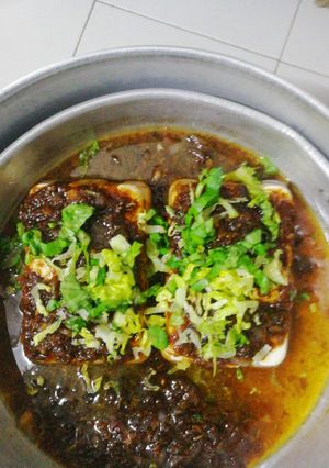 Gambar Tofu Lembut Kukus dengan Udang Kering & Bilis
