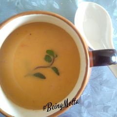 A picture of Mixed vegetables barley soup.