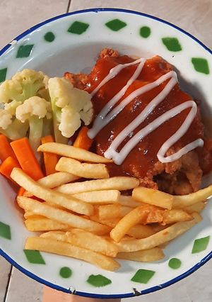 Foto resep Chicken Steak with BBQ sauce