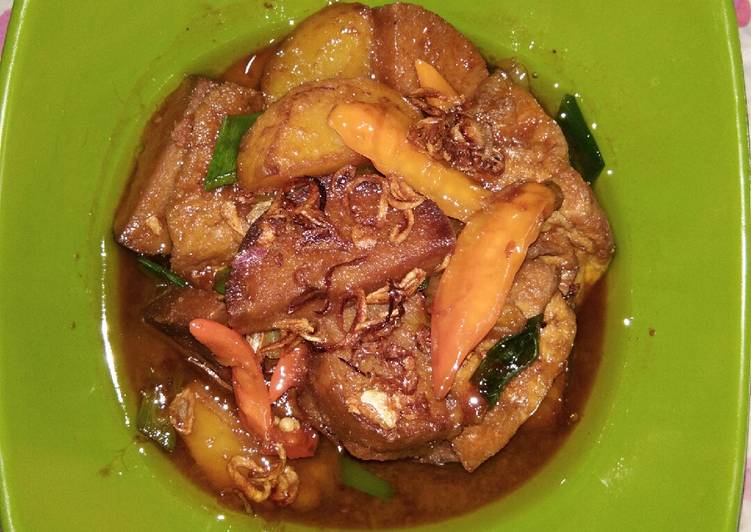 Semur galantin kentang tahu