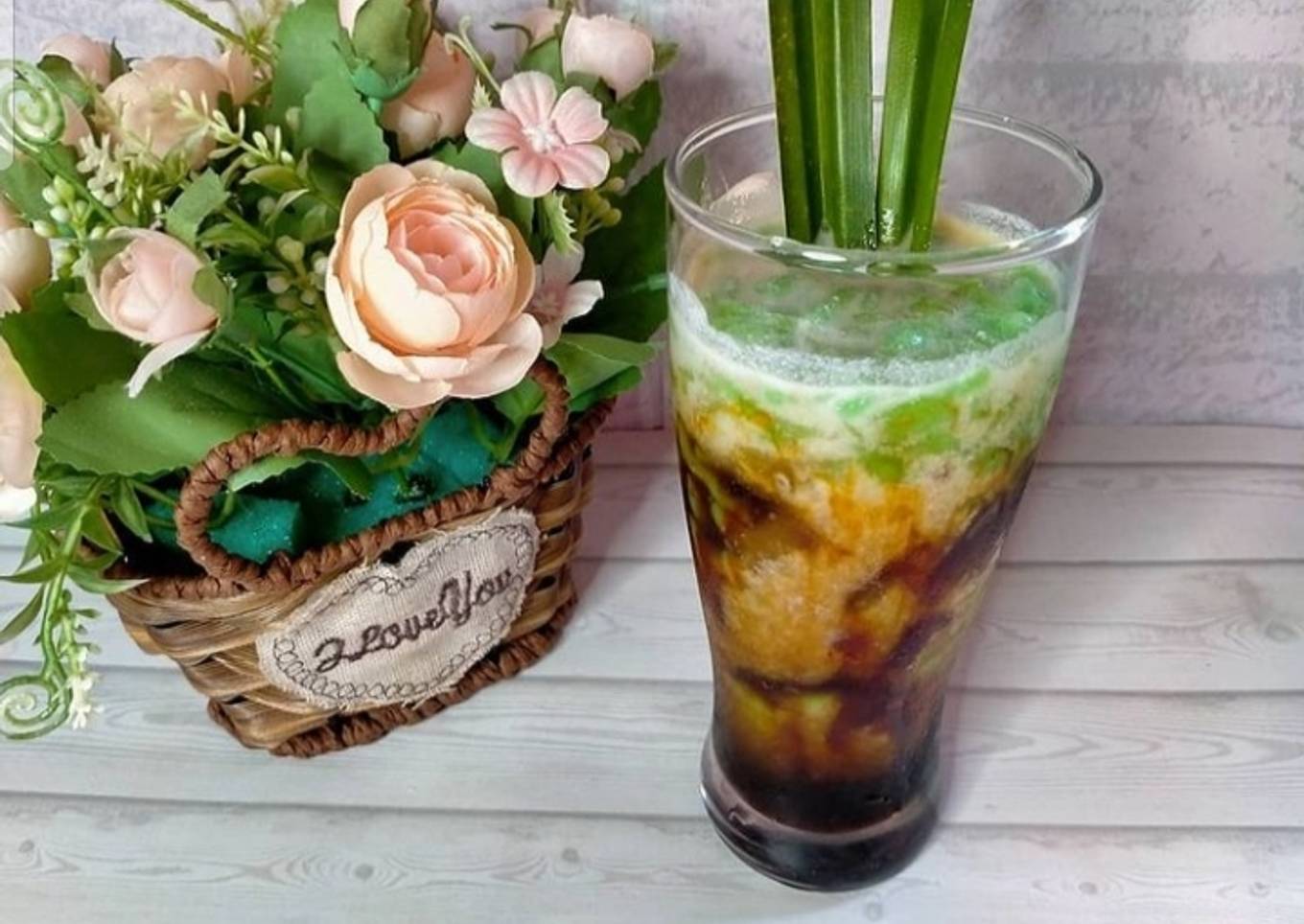 Es cendol tepung beras gula merah