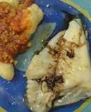 Rodaballo a la plancha con ñoquis