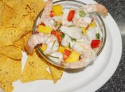 Una foto de ceviche de camaron