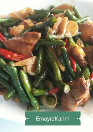 Foto resep Ayam Kacang Panjang