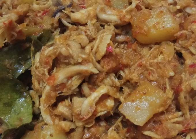 Resep Ayam suwir bali / ayam pedas rias oleh Resep Ayam suwir bali / ayam pedas rias oleh