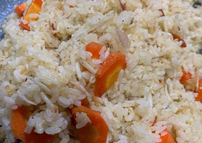 Resep Nasi goreng kampung topping teri Anti Gagal