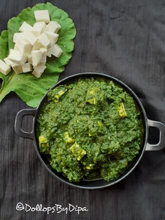A picture of Palak Paneer.