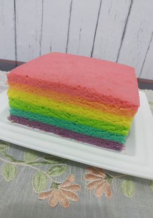 Foto resep Bolu kukus pelangi