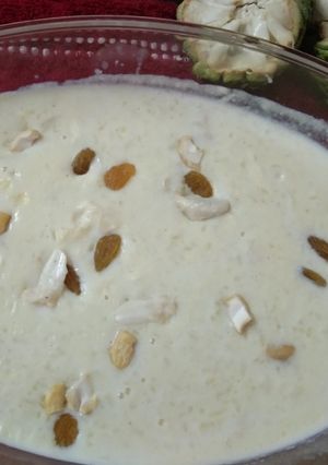 A picture of SITAPHAL / CUSTARD  APPLE  KHEER.