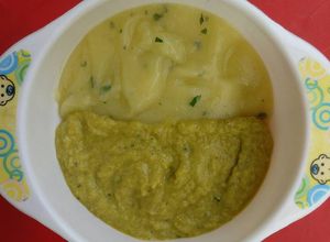 Foto resep MPASI 8m+ : Mashed potato with Salki Sup 4* + Evoo