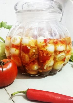 Hình của món Cà pháo chua ngọt.